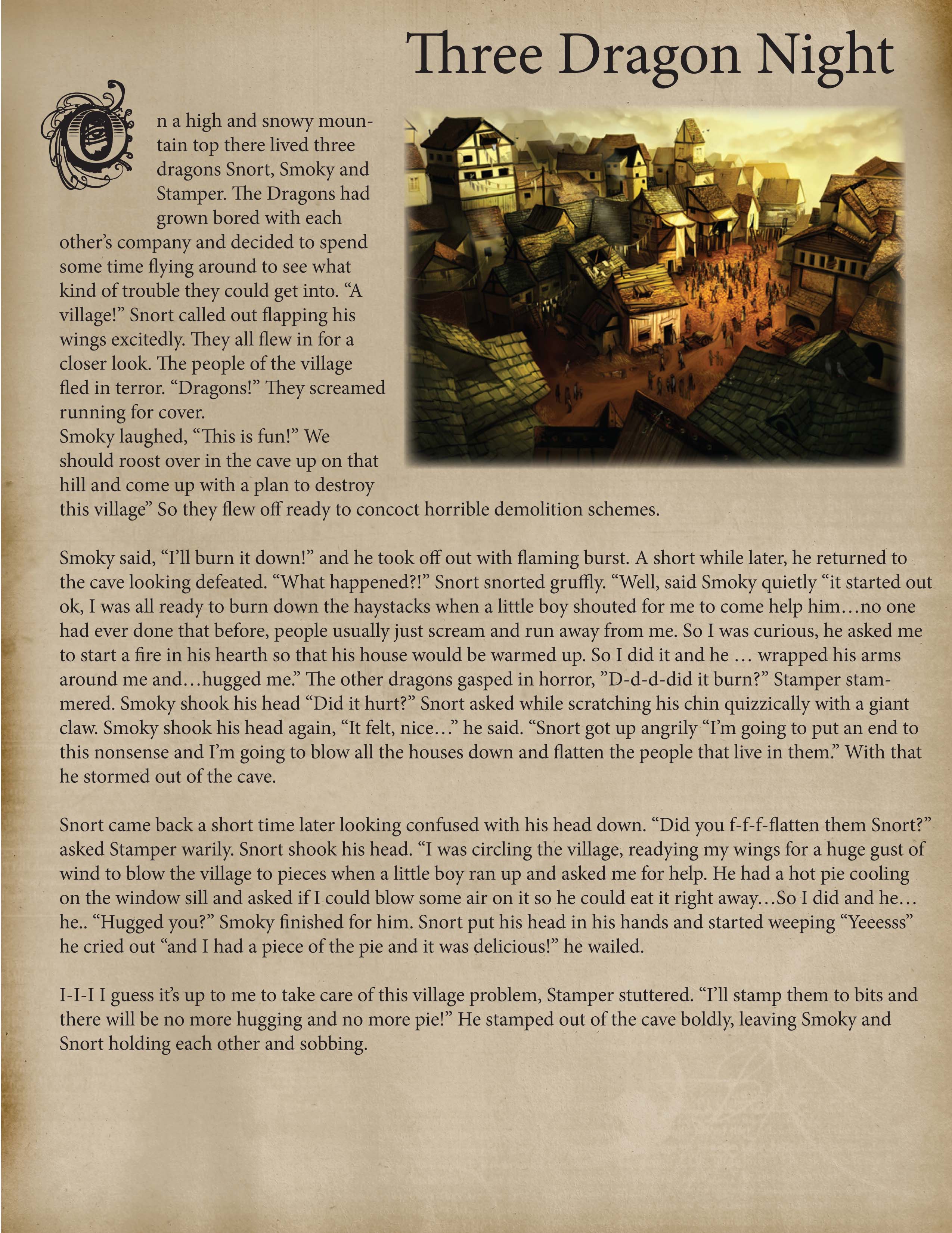 Three Dragon Night Page 1